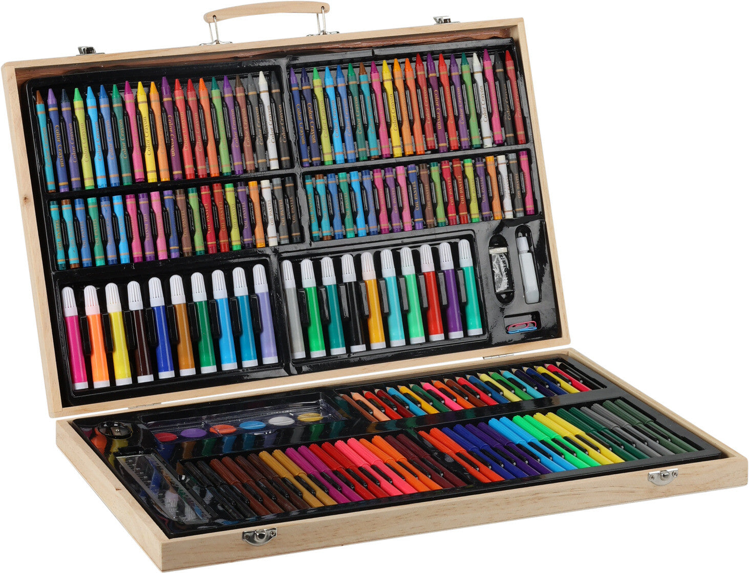 Set da 180 colori in valigetta di legno