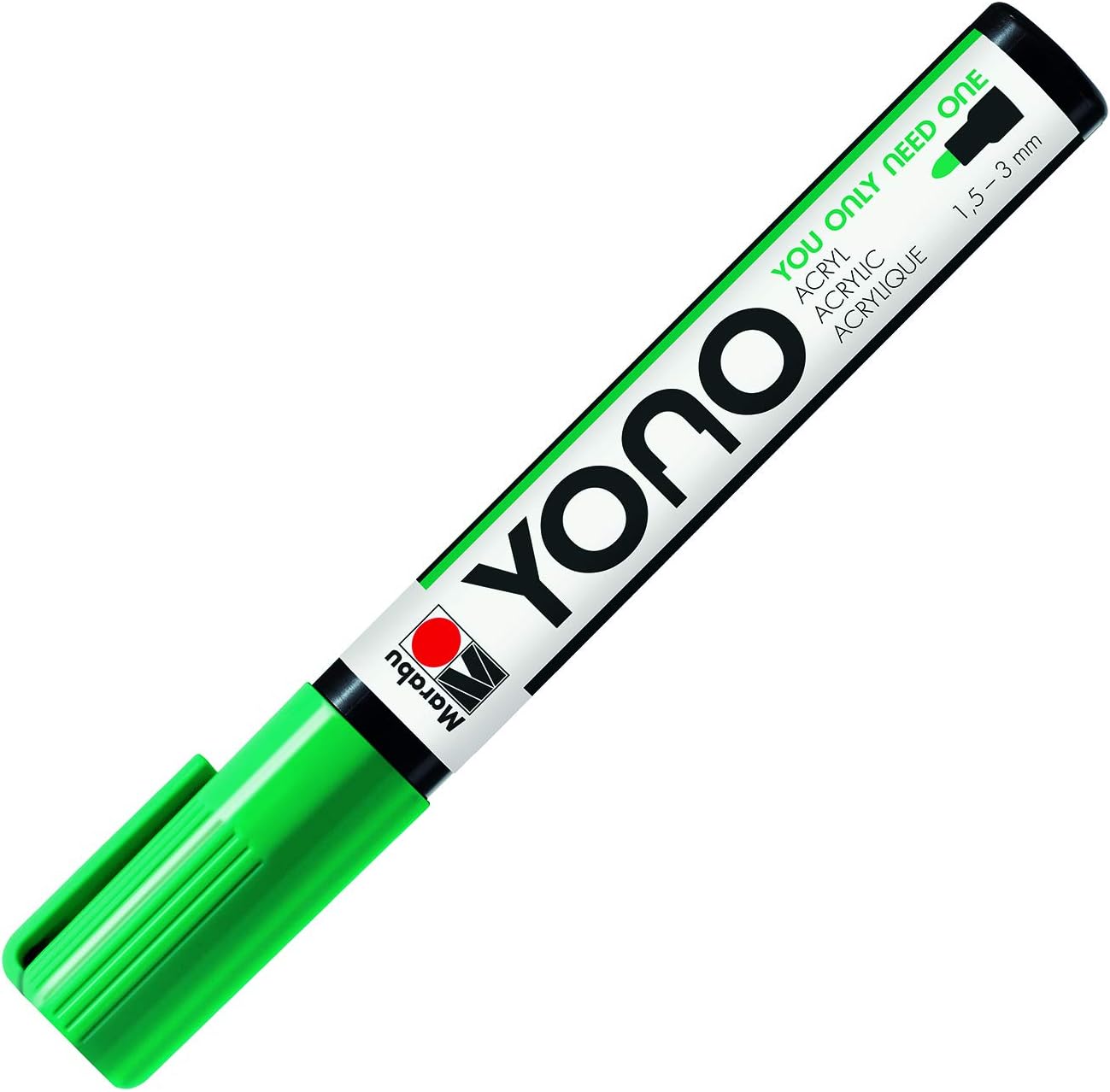Pennarello Yono Marker Verde 1,5-3 Mm Marabu