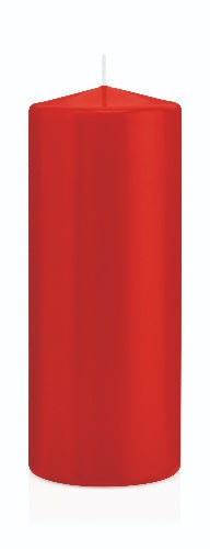 Candela Cilindrica 8x20 Cm Rosso