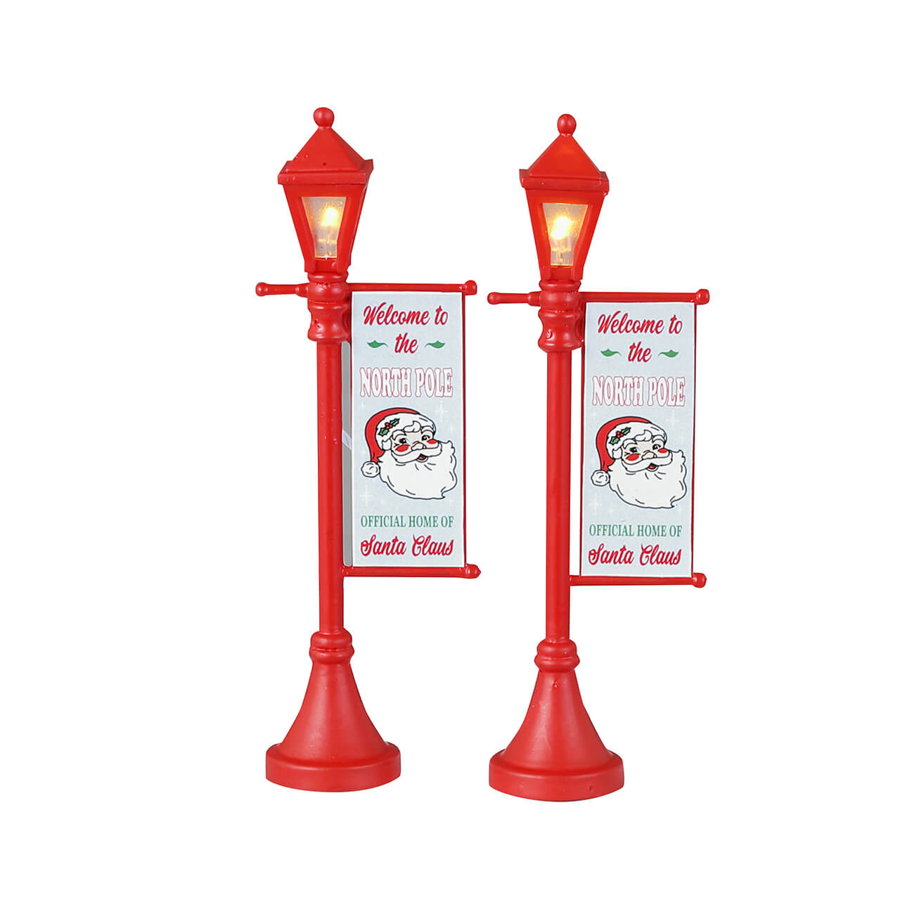 North Pole Lamppost Set Of 2 Lemax