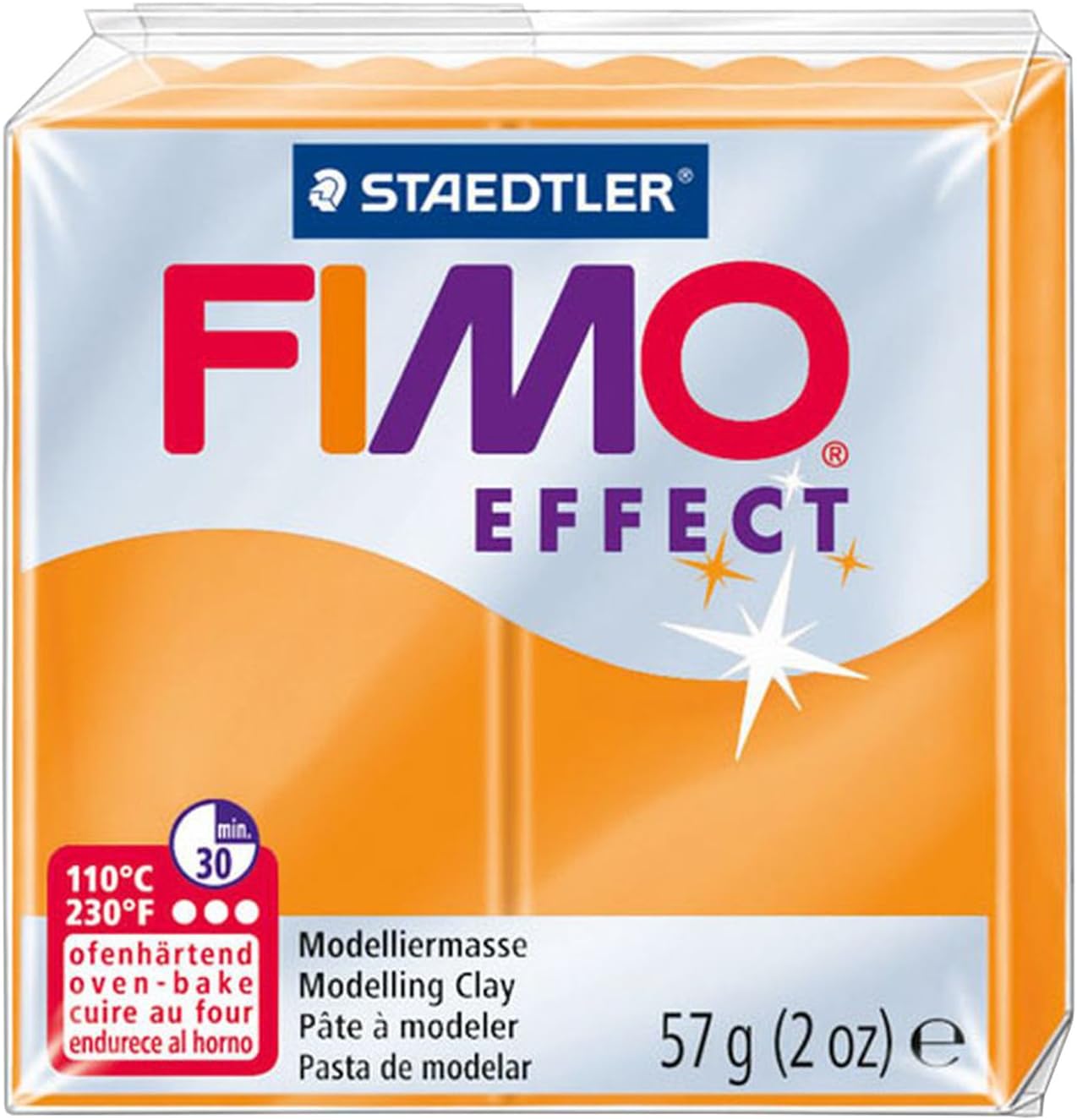 Fimo Effect Staedtler 58 Gr Orange Traslucido