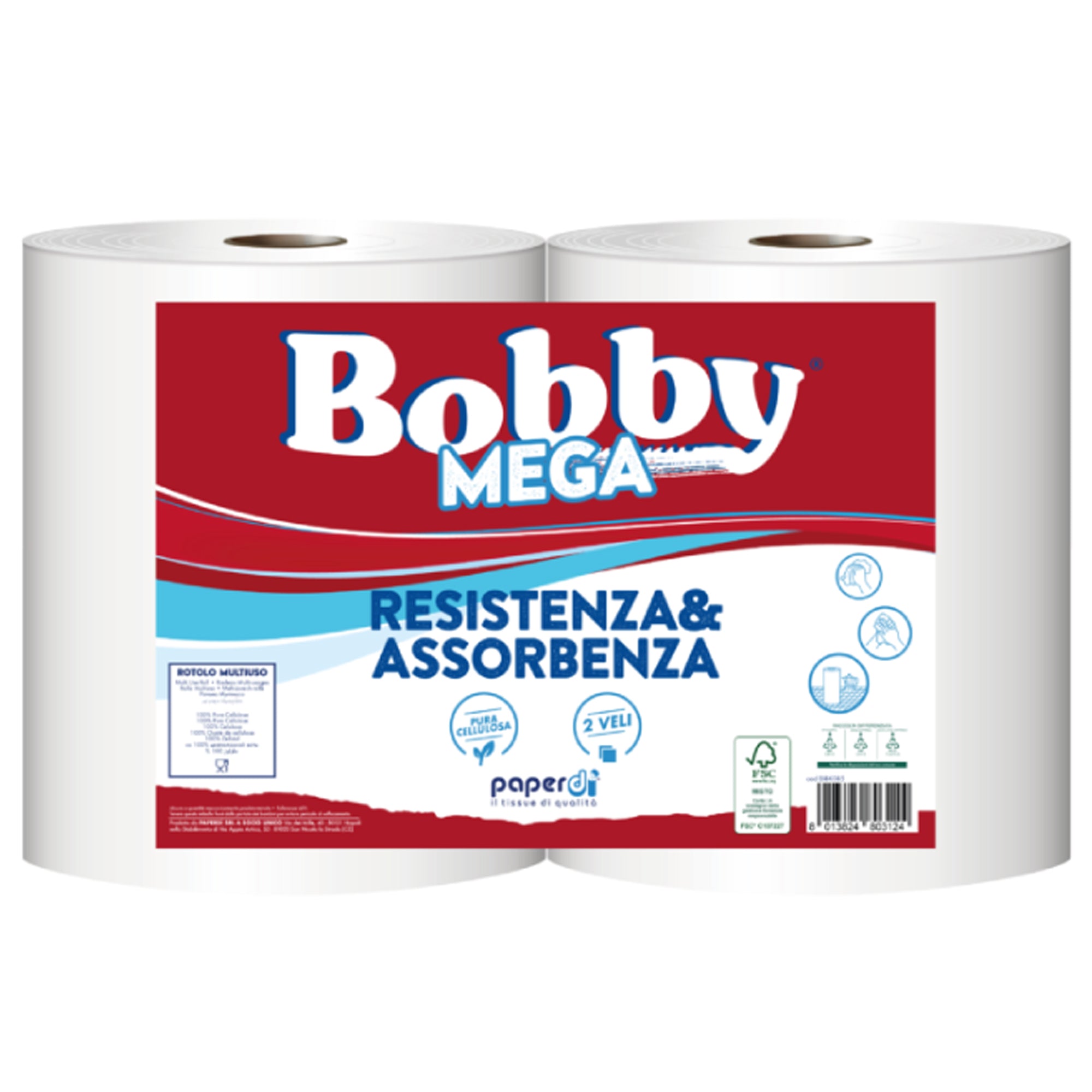 Bobina Bobby Mega Pc 2 Veli 1,7 Kg (Coppia)