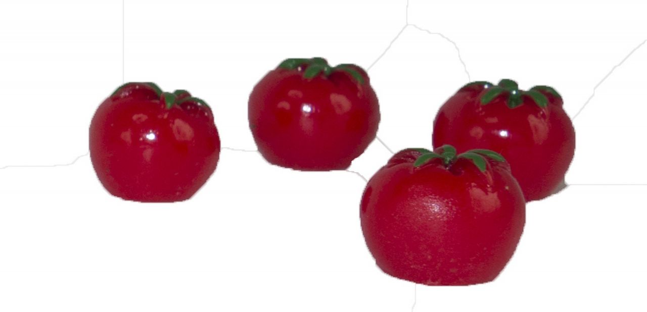 Pomodoro Plastica Rosso 1 Cm 5 Pezzi