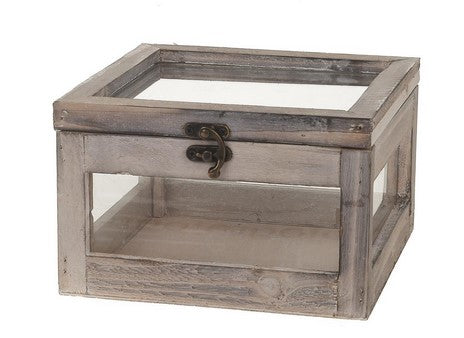 Wooden Windowbox With Lid 19X19 Cm