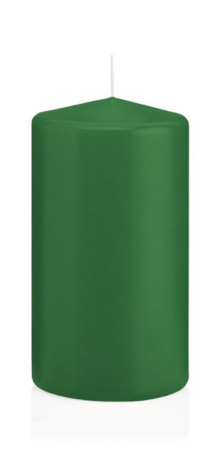 Candela Cilindrica 6X12 Cm Verde Scuro