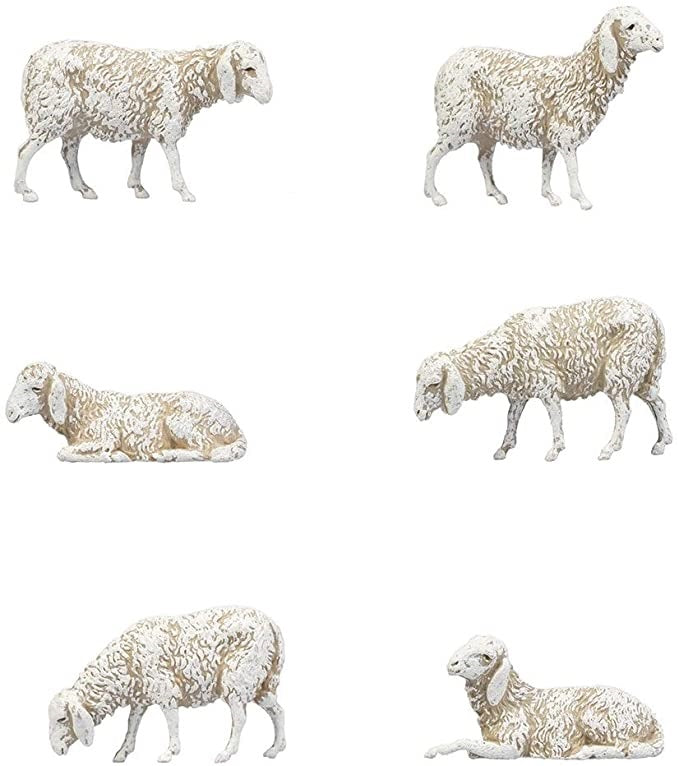 Pecore Presepe Set 6 Landi