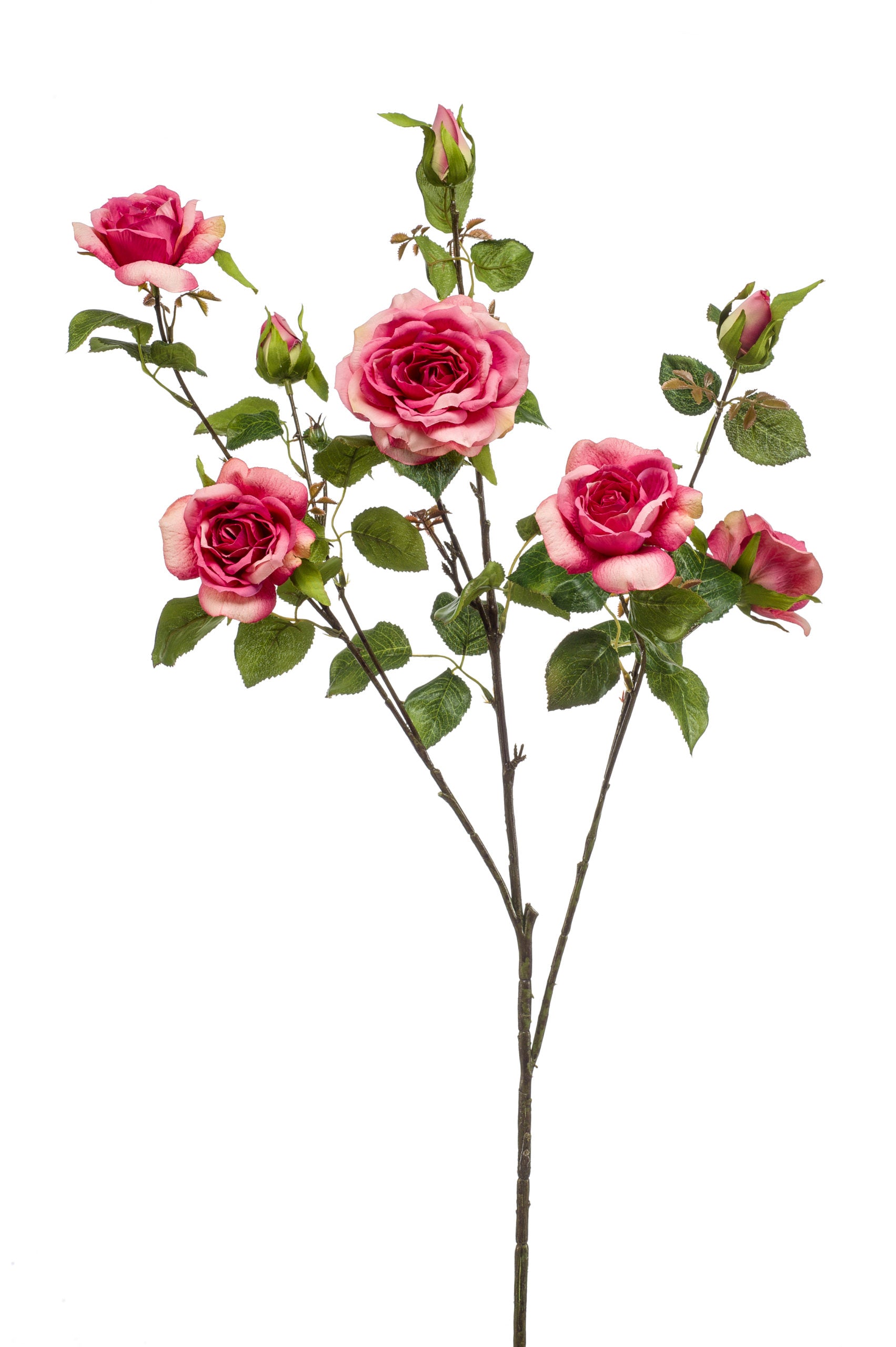 Mazzo Rose Finte Rosa 110 Cm