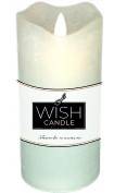 Wish Candle Led H15 D7 Acquamarina