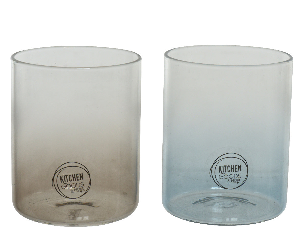 Bicchiere Vetro Decorato D 8X10 Cm 1 Pezzo