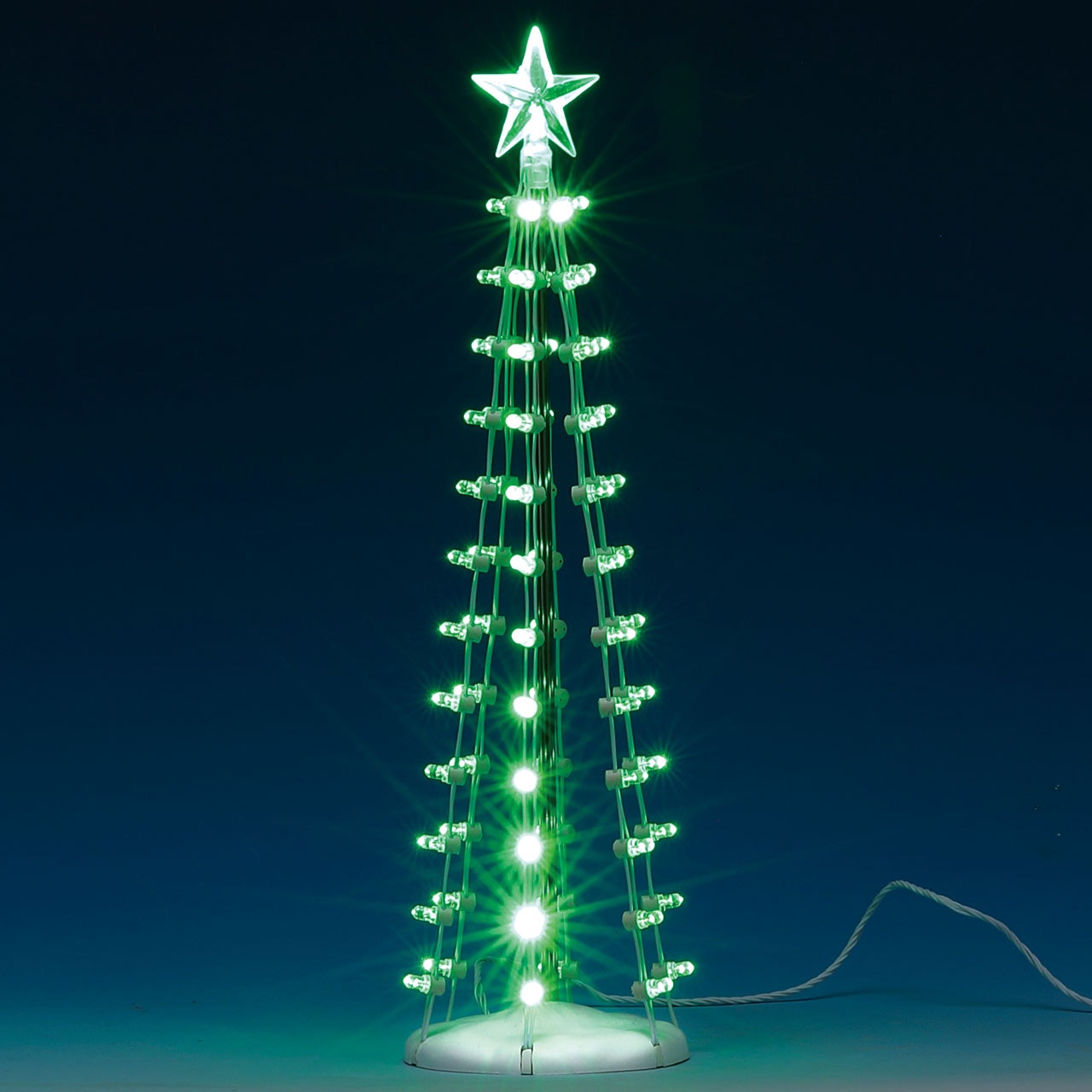 Lighted Silhouette Tree Green Lemax