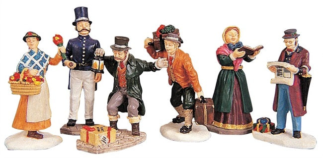 Townsfolk Figurines Set Of6 Lemax