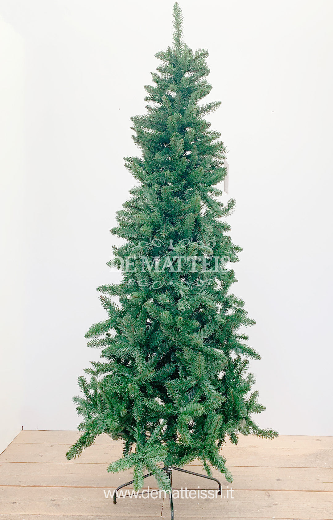 Albero Di Natale Lodge Slim Pine 180 Cm Verde - De Matteis