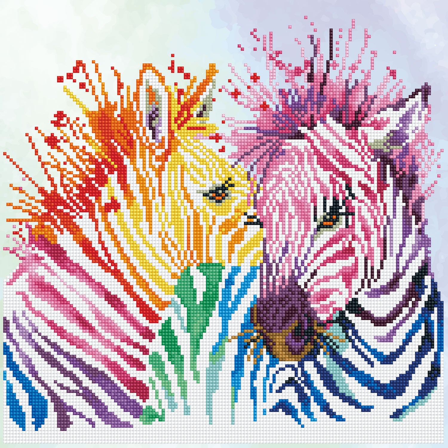 Kit Diamond Dotz Rainbow Zebras