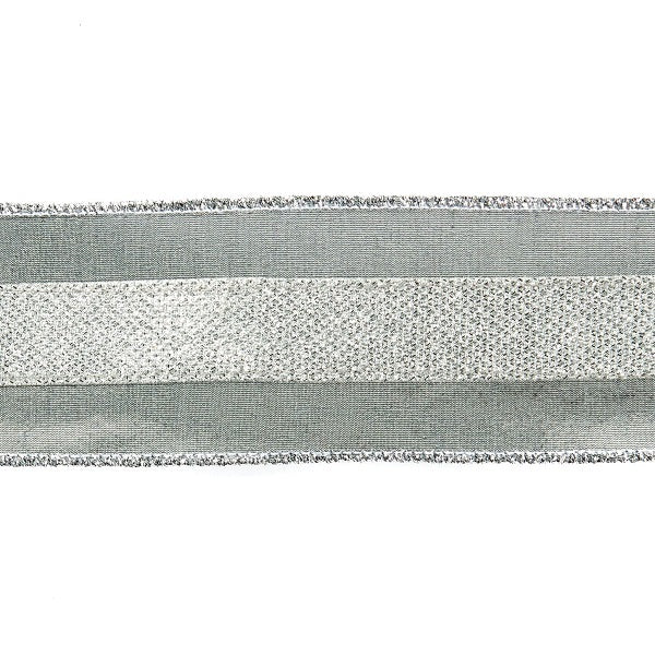Nastro Metal Silver H 6,4 Cm 455 Cm