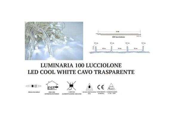 Luminaria Lucciolone Led 100 Cool White