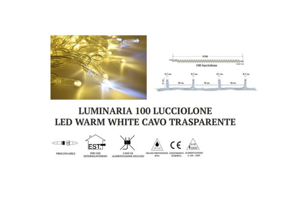 Luminaria Lucciolone Led 100 Warm White