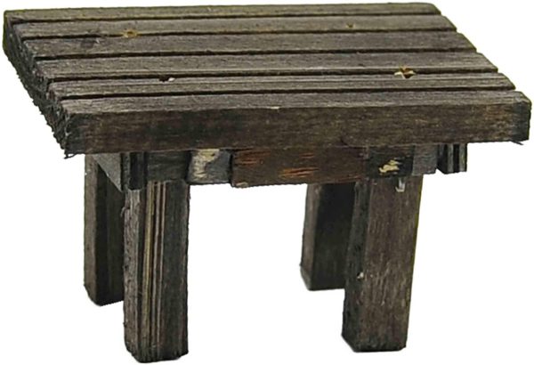 Tavolino Legno In Miniatura Per Presepe